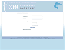 Tablet Screenshot of database.fismlombardia.it